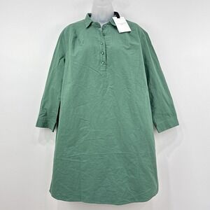 Tuckernuck Pomander Place Dress Womens L Green NWT Polly Boxy‎ Preppy Capsule